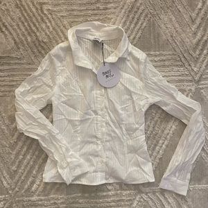 Button up blouse , long sleeve